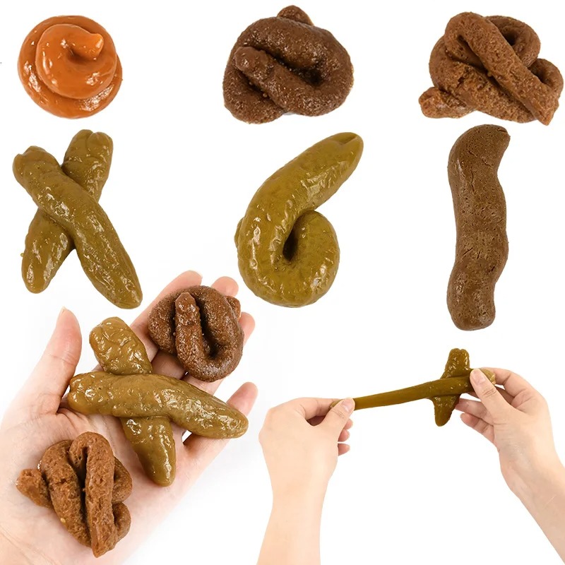 Fake Poop Gag Gift - Realistyczne, bezpieczne i miękkie plastikowe sztuczne