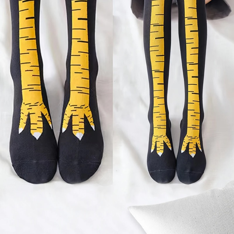 1/2/5 Par Damskich Podkolanówe – Funny Chicken Leg Socks recenzja i cena