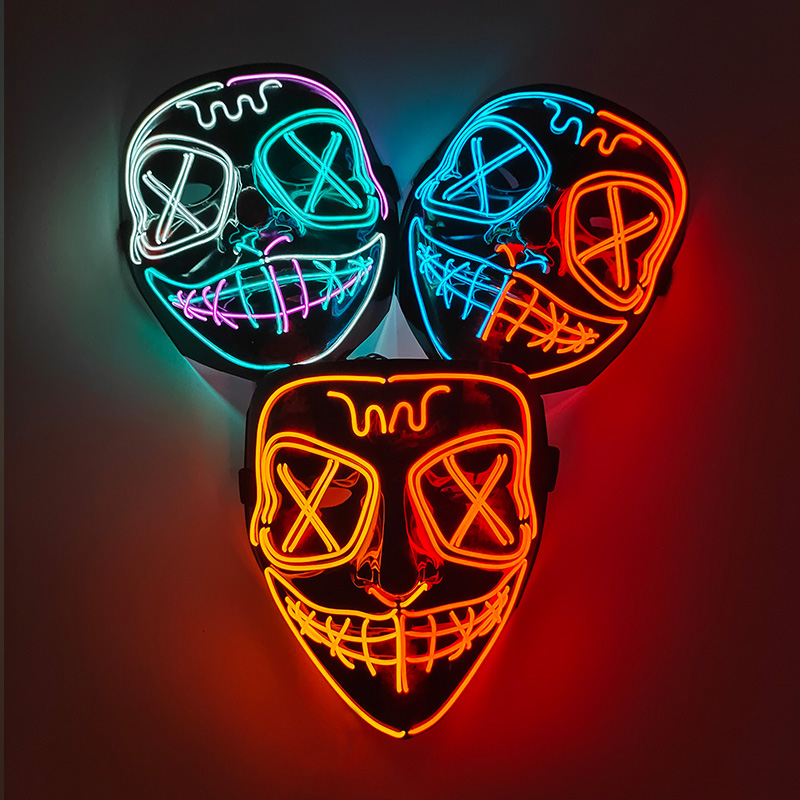 Bezprzewodowa świecąca maska L – Led Purge Mask Halloween recenzja i cena
