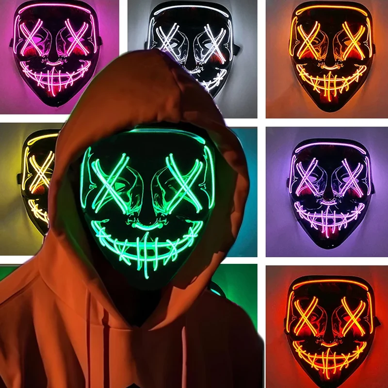 Straszna maska Purge na Hallow – Led Purge Mask Halloween recenzja i cena
