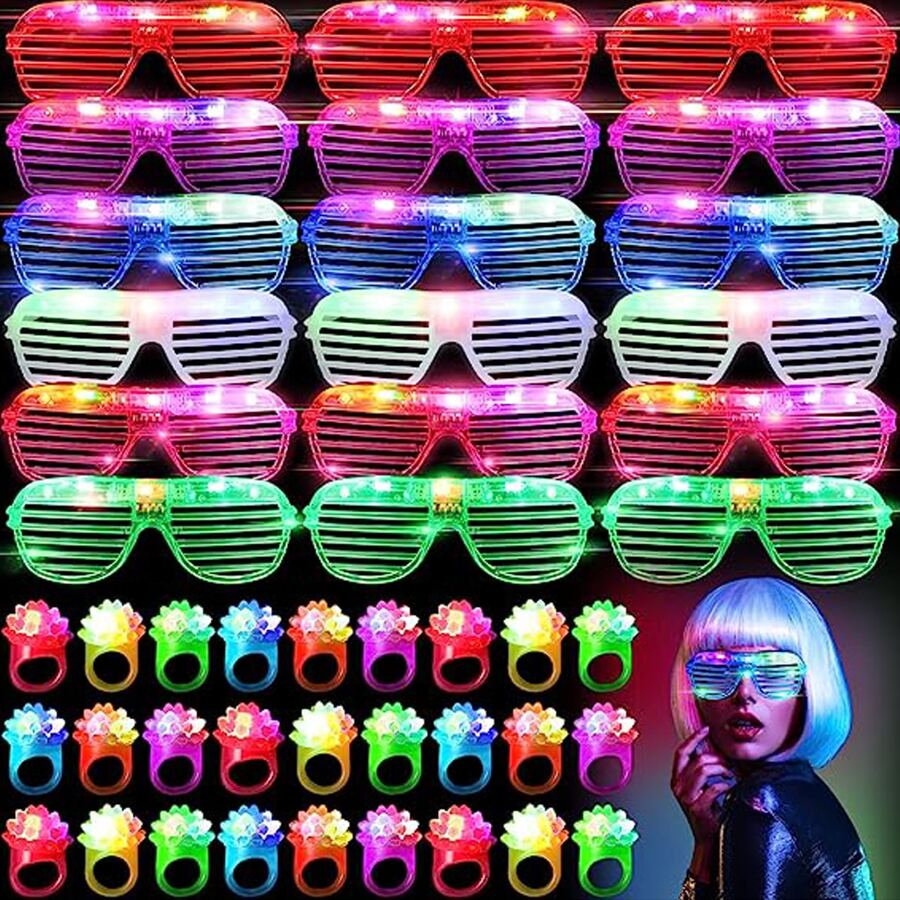 10-50 SZTUK Okulary LED Podświ – Glow In The Dark Party Glasses recenzja i cena