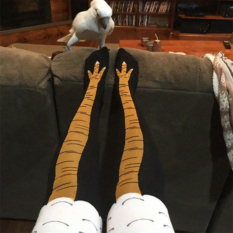 Męskie śmieszne skarpetki z ku – Funny Chicken Leg Socks recenzja i cena