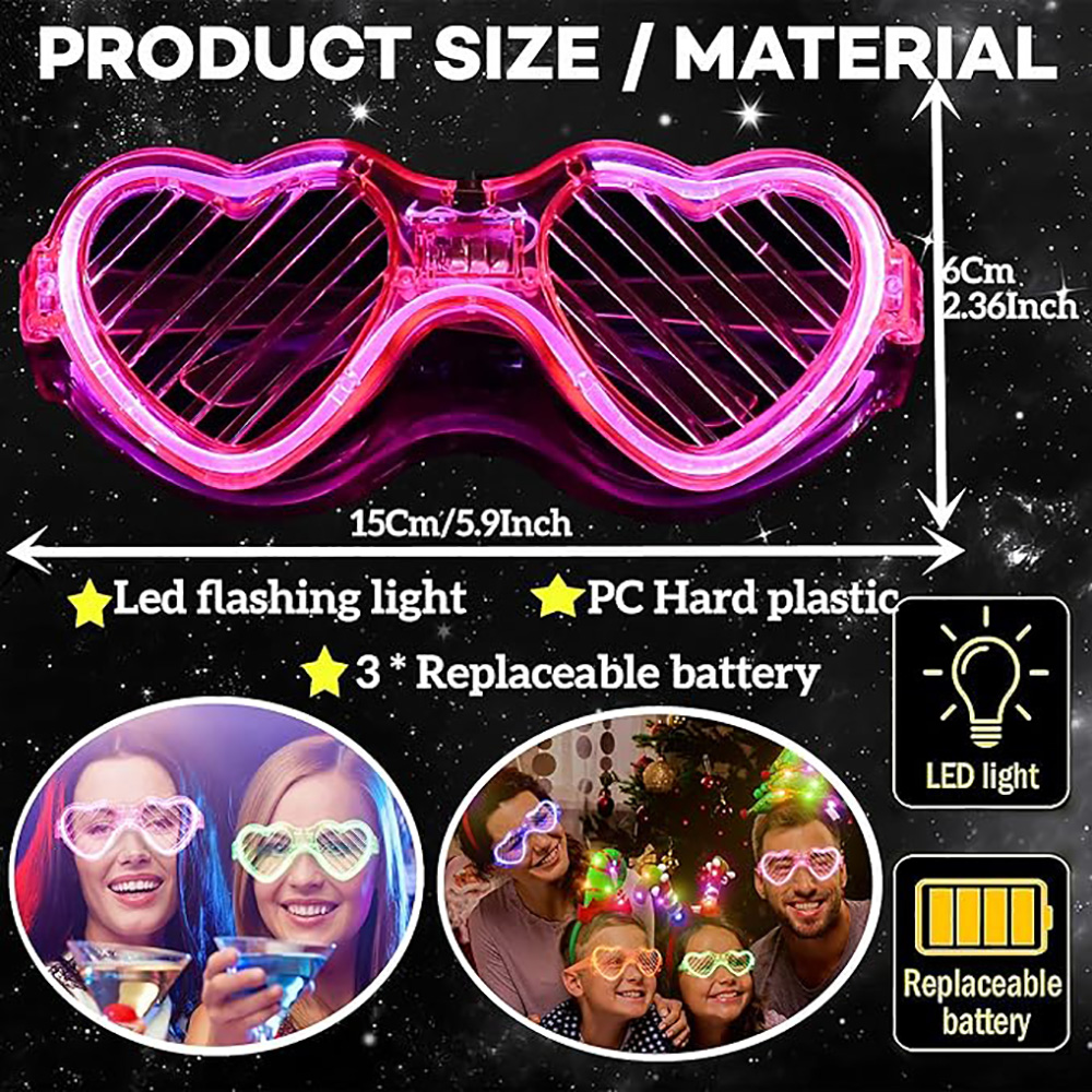 5/10/20/30/50 Bulk Light Up Gl – Glow In The Dark Party Glasses recenzja i cena