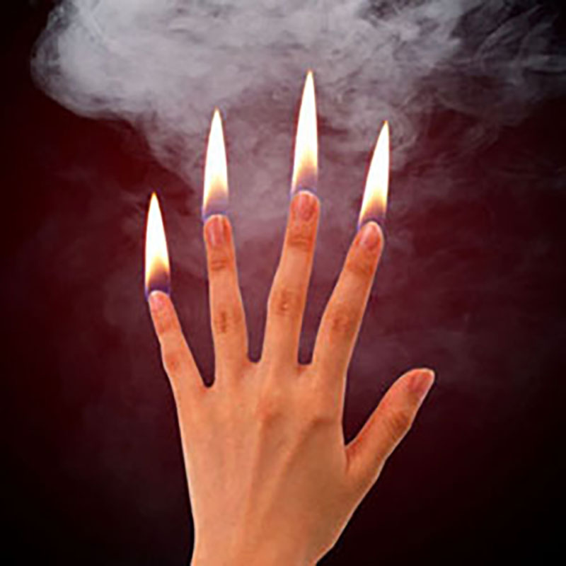 4 sztuk/zestaw palec ogień mag – Thumb Tip Magic Trick Set recenzja i cena