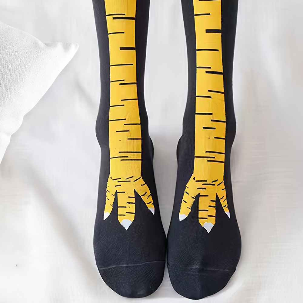1 Para Damskich Podkolanówek M – Funny Chicken Leg Socks recenzja i cena